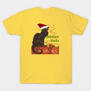 Joyeux Noel Le Chat Noir Christmas Spoof v2 T-Shirt